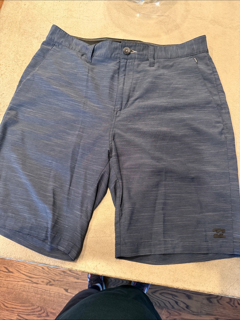 Billabong Men's Slate Heathered Blue Hybrid Shorts